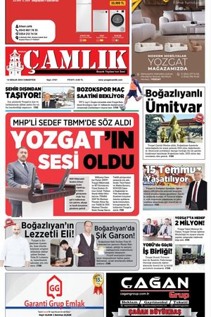 Yozgat Çamlık Gazetesi 14-12-2024