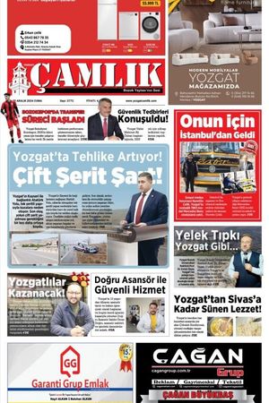 Yozgat Çamlık Gazetesi 20-12-2024