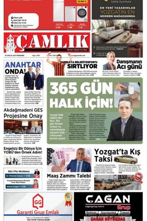 Yozgat Çamlık Gazetesi 5-12-2024