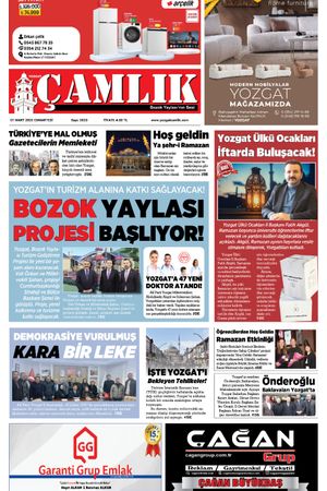 Yozgat Çamlık Gazetesi 01-03-2025