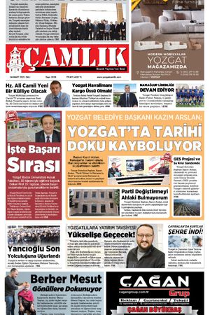 Yozgat Çamlık Gazetesi 04-03-2025