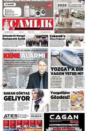 Yozgat Çamlık Gazetesi 29-04-2025