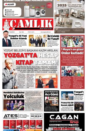 Yozgat Çamlık Gazetesi 05-05-2025
