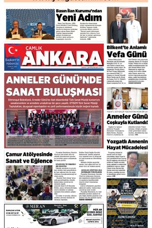 Çamlık Ankara Gazetesi 13-05-2025