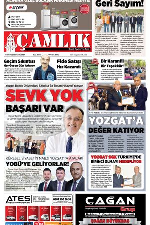 Yozgat Çamlık Gazetesi 14-05-2025