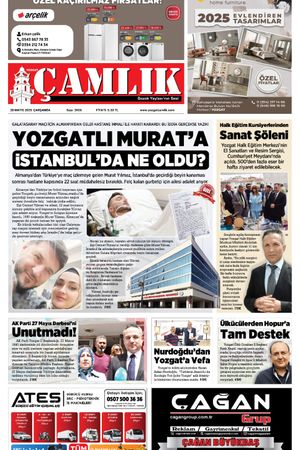 Yozgat Çamlık Gazetesi 28-05-2025