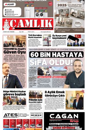 Yozgat Çamlık Gazetesi 29-05-2025