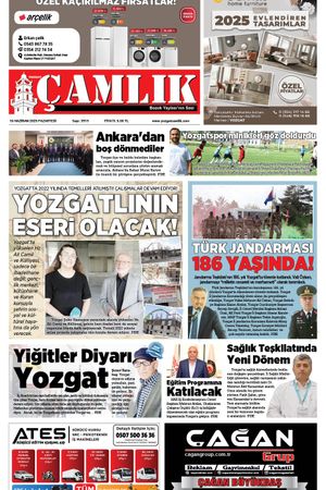 Yozgat Çamlık Gazetesi 16-06-2025