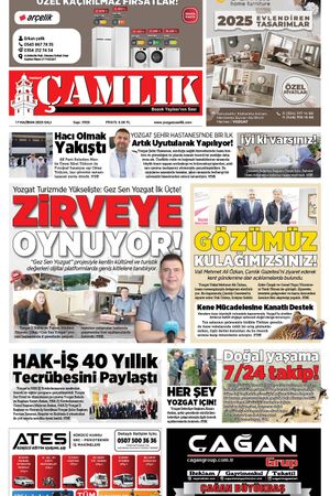 Yozgat Çamlık Gazetesi 17-06-2025