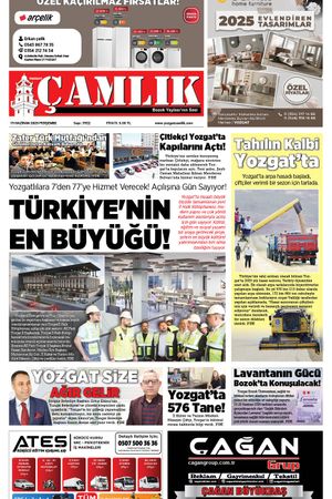 Yozgat Çamlık Gazetesi 19-06-2025