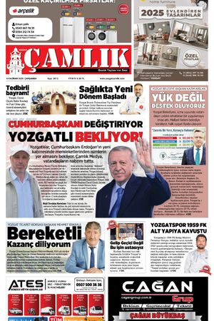 Yozgat Çamlık Gazetesi 04-06-2025