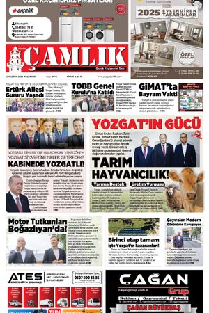 Yozgat Çamlık Gazetesi 02-06-2025