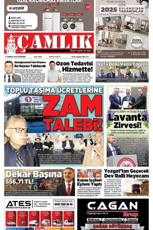 Yozgat Çamlık Gazetesi 03-07-2025