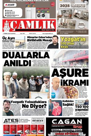 Yozgat Çamlık Gazetesi 07-07-2025