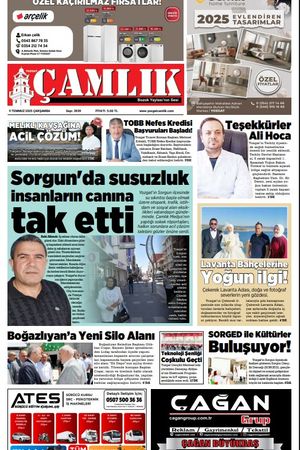 Yozgat Çamlık Gazetesi 09-07-2025