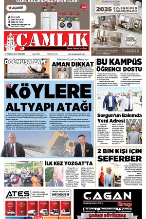 Yozgat Çamlık Gazetesi 10-07-2025