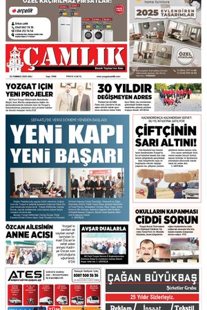 Yozgat Çamlık Gazetesi 22-07-2025