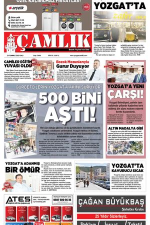 Yozgat Çamlık Gazetesi 29-07-2025