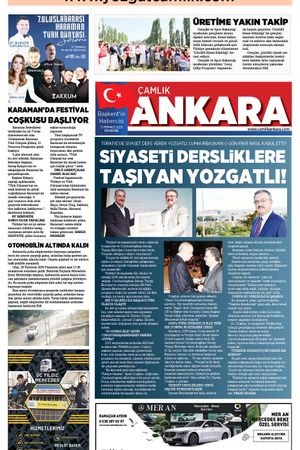 Çamlık Ankara Gazetesi 31-07-2025