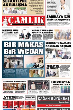 Yozgat Çamlık Gazetesi 19-07-2025