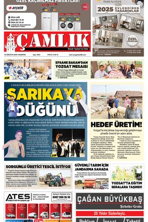 Yozgat Çamlık Gazetesi 04-08-2025
