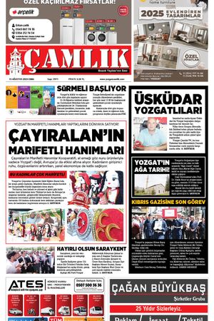 Yozgat Çamlık Gazetesi 15-08-2025