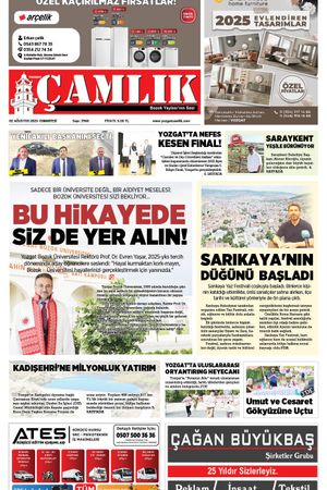 Yozgat Çamlık Gazetesi 02-08-2025