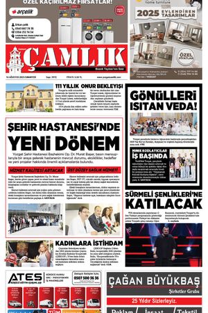 Yozgat Çamlık Gazetesi 16-08-2025