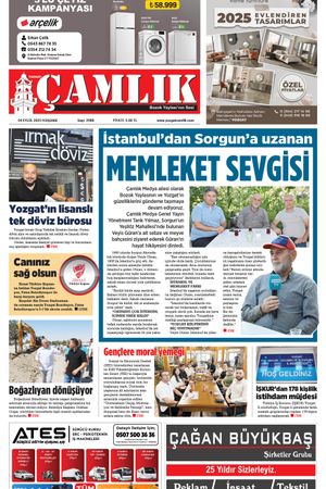 Yozgat Çamlık Gazetesi 04-09-2025