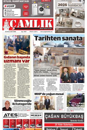 Yozgat Çamlık Gazetesi 26-09-2025