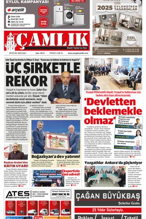 Yozgat Çamlık Gazetesi 30-09-2025