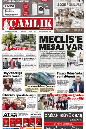 Yozgat Çamlık Gazetesi 01-10-2025