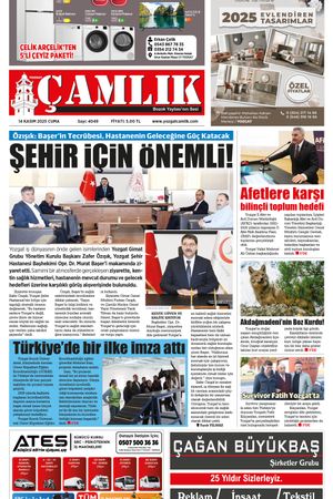 Yozgat Çamlık Gazetesi 14-11-2025