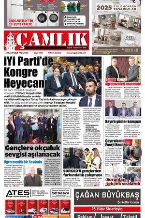 Yozgat Çamlık Gazetesi 24-11-2025