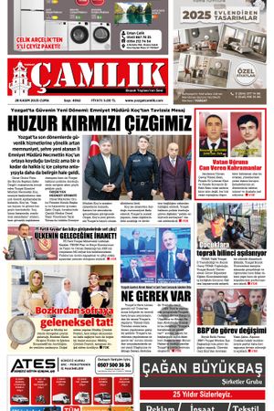 Yozgat Çamlık Gazetesi 28-11-2025