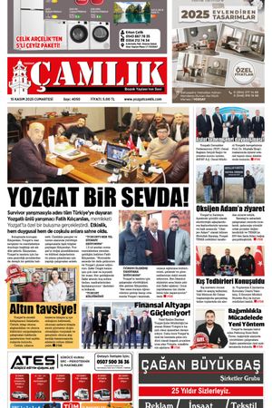 Yozgat Çamlık Gazetesi 15-11-2025