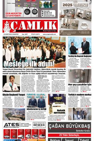 Yozgat Çamlık Gazetesi 22-11-2025
