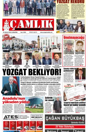Yozgat Çamlık Gazetesi 03-12-2025