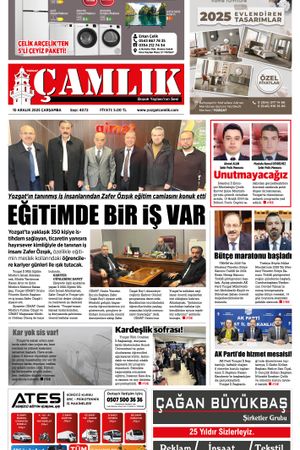 Yozgat Çamlık Gazetesi 10-12-2025