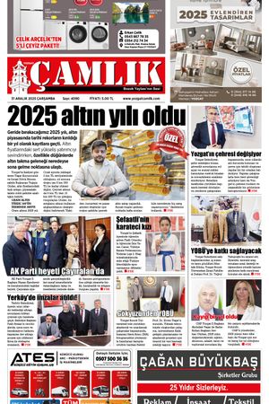 Yozgat Çamlık Gazetesi 31-12-2025