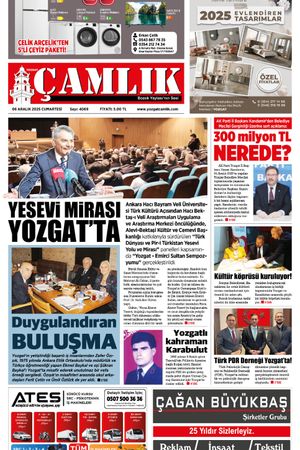 Yozgat Çamlık Gazetesi 06-12-2025