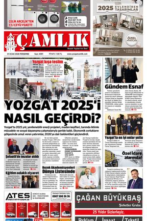 Yozgat Çamlık Gazetesi 01-01-2026