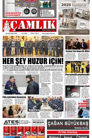 Yozgat Çamlık Gazetesi 02-01-2026