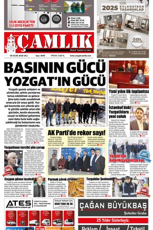 Yozgat Çamlık Gazetesi 06-01-2026