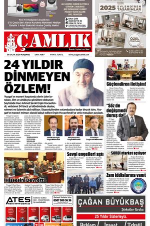 Yozgat Çamlık Gazetesi 08-01-2026