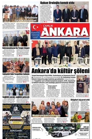 Çamlık Ankara Gazetesi 15-01-2026