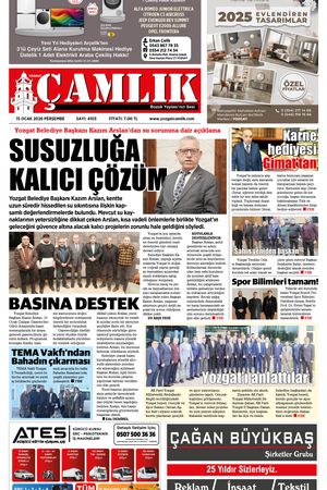 Yozgat Çamlık Gazetesi 15-01-2026