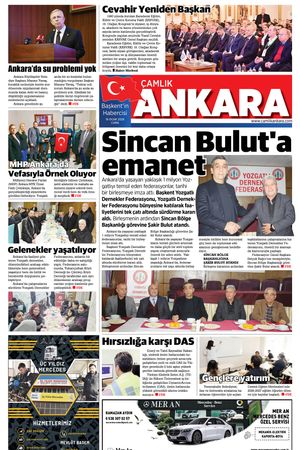 Çamlık Ankara Gazetesi 16-01-2026