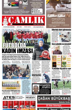 Yozgat Çamlık Gazetesi 21-01-2026