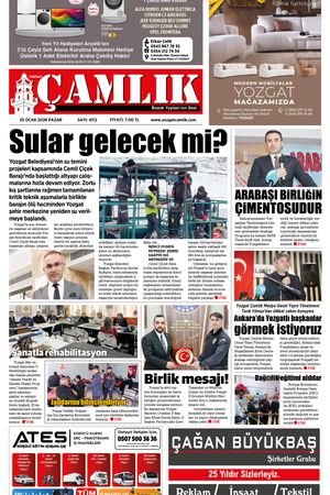 Yozgat Çamlık Gazetesi 25-01-2026